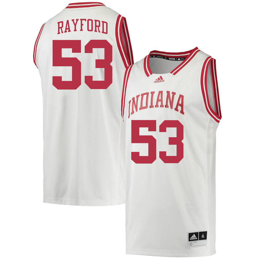 Men #53 Jordan Rayford Indiana Hoosiers College Basketball Jerseys Stitched Sale-Retro